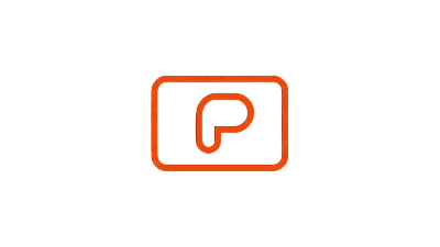 Paysafecard Logo in Neon-Orange als Outlinesymbol f&uuml;r Roby Casino Prepaid-Zahlung
