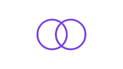 Mastercard Kreise in Neon-Violett als Outlinesymbol f&uuml;r Roby Casino Kreditkartenzahlung