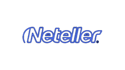 Neteller Logo in elektrischem Blau als Neon-Outlinesymbol f&uuml;r Roby Casino E-Wallet