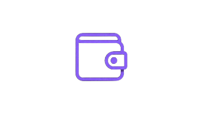 Jeton Wallet Logo in Neon-Violett als Outlinesymbol f&uuml;r Roby Casino E-Wallet